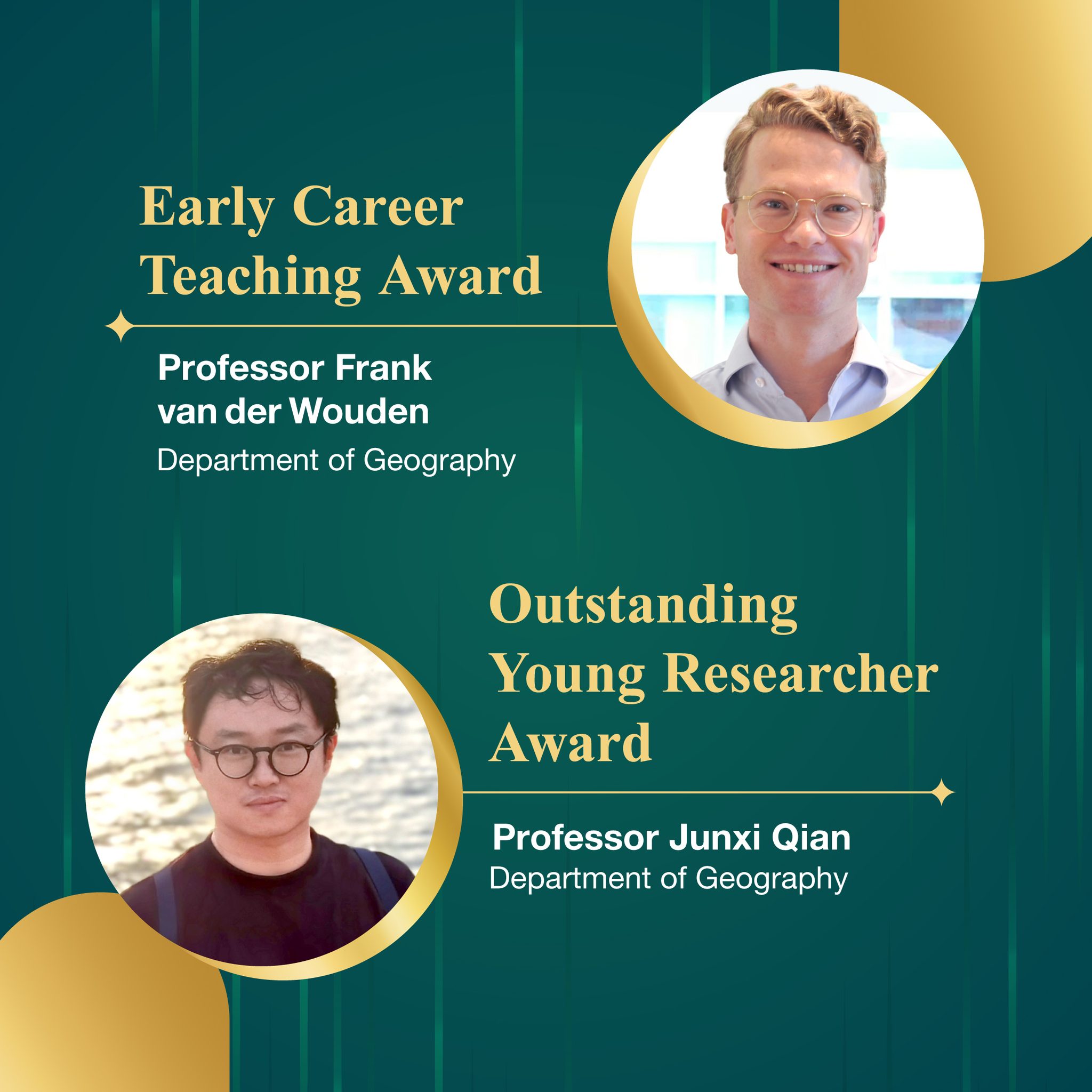 2023 Teaching Excellence Awards – Early Career Teaching Award and Outstanding Young Research Award (OYRA)