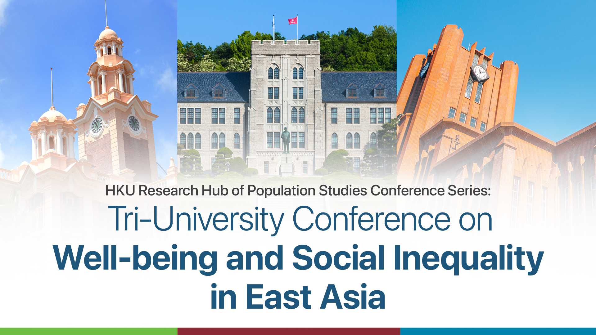 HKU Research Hub of Population Studies Conference Series: Tri-Universities Conference on Well-being and Social Inequality in East Asia