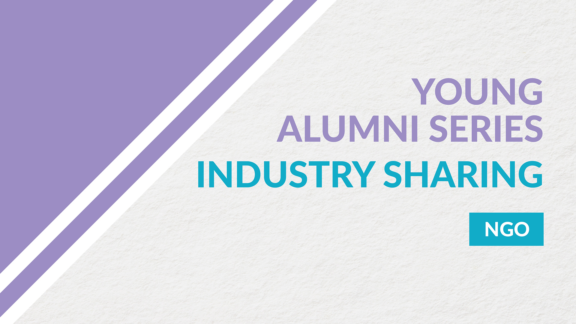 FOSS Young Alumni Series: Industry Sharing (NGO)