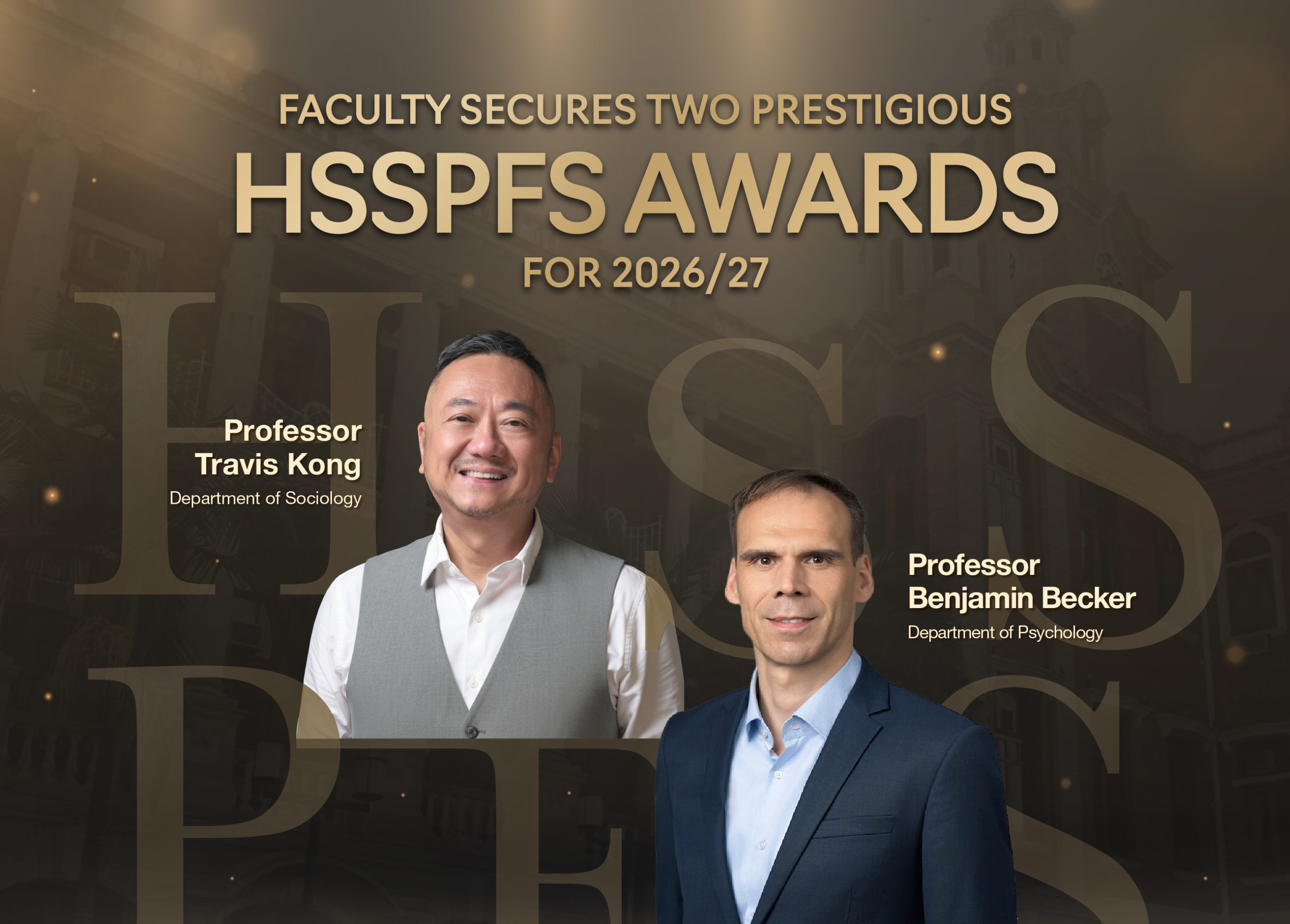 Faculty Secures Two Prestigious HSSPFS Awards for 2026/27