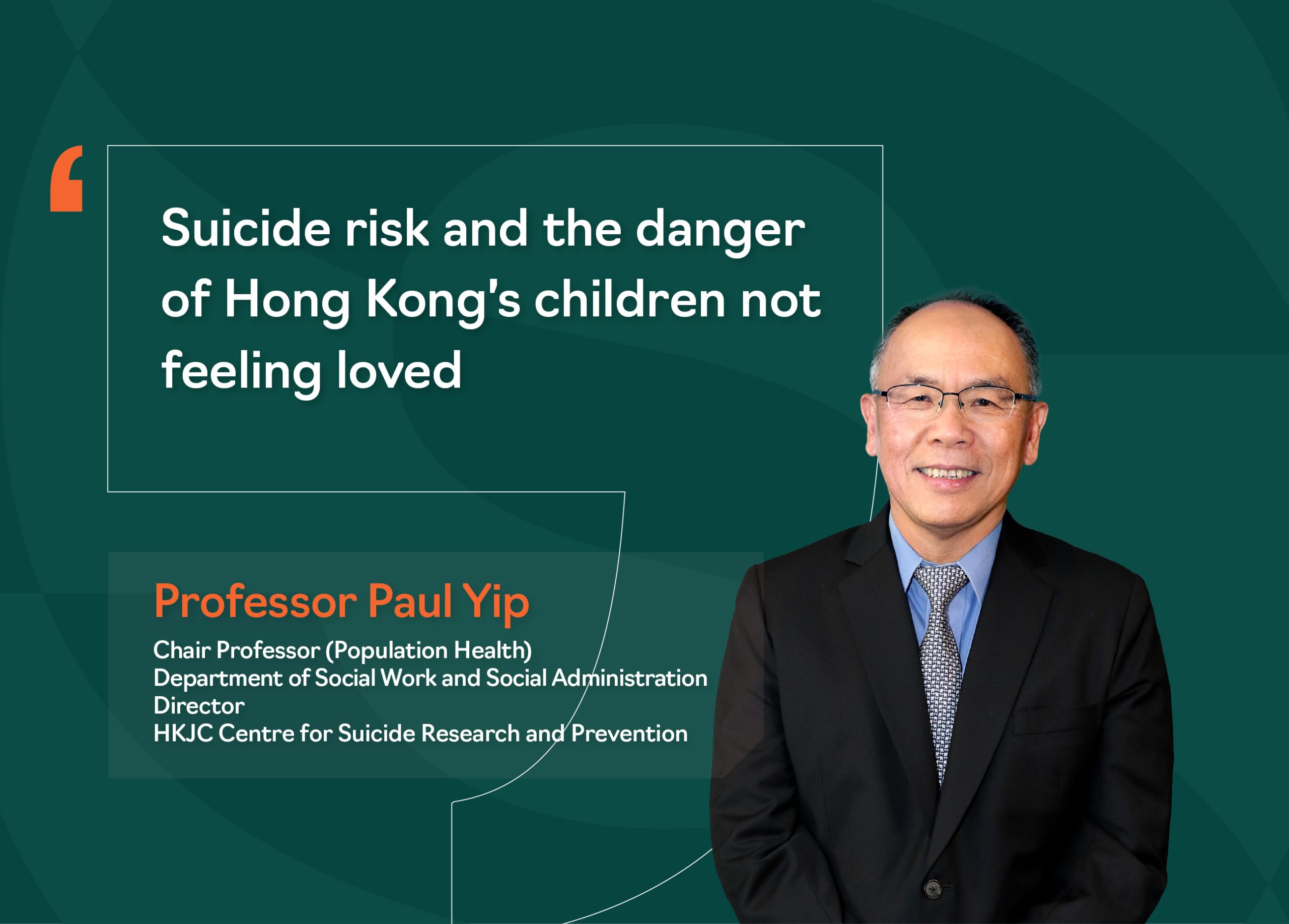 Suicide risk and the danger of Hong Kong’s children not feeling loved (South China Morning Post)